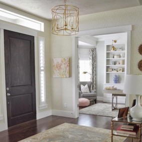 ceiling chandelier in the hallway photo design