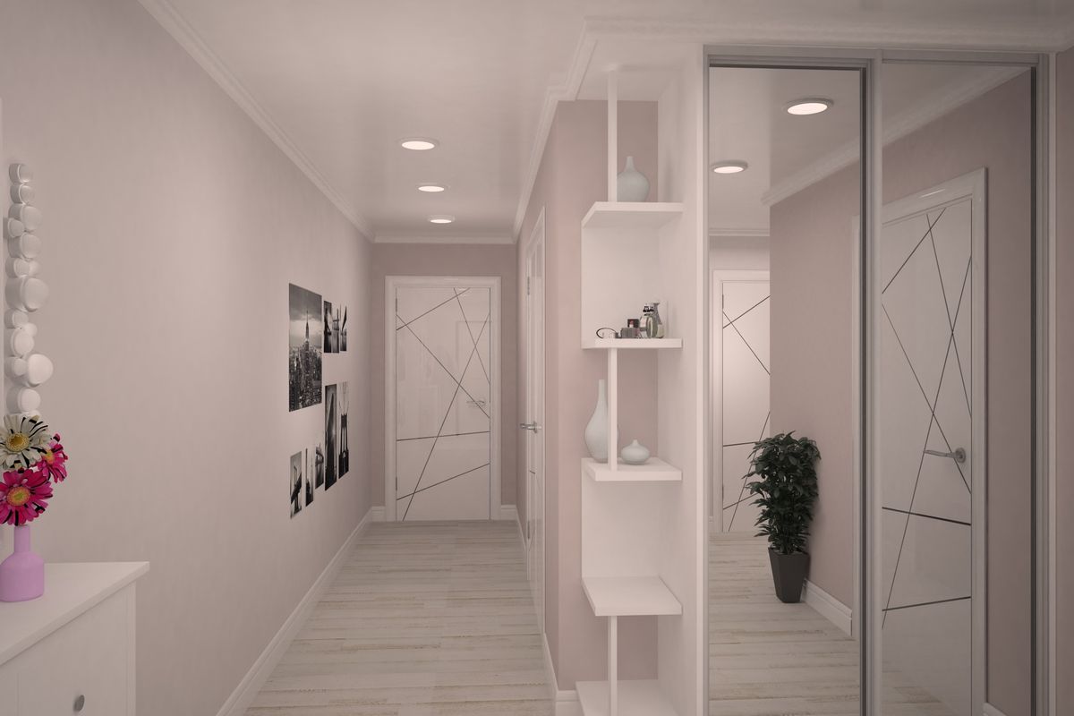 hallway in white decor ideas