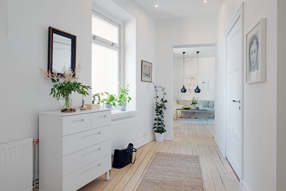 hallway in white tones photo ideas