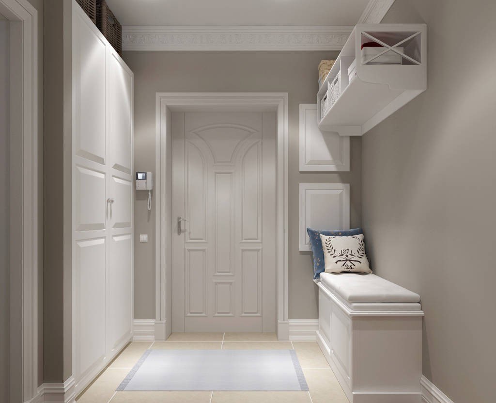 white entrance hall