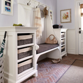 hallway in white tones photo interior