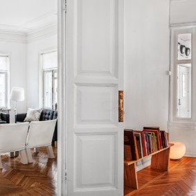 white entrance hall interior photo