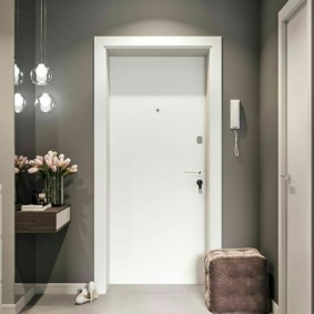 idées de décoration de couloir gris