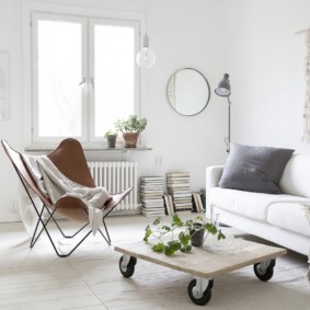 Scandinavian style living room design