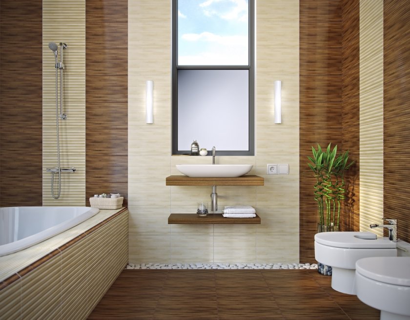 idee di decorazione per piastrelle del bagno