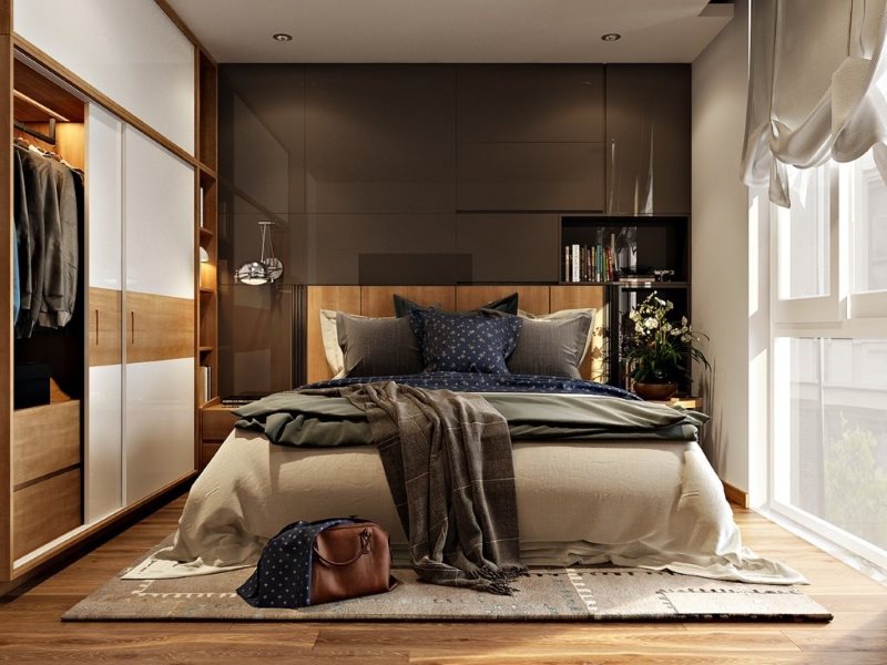 Conception d'une chambre de 3 par 3 m dans un style moderne