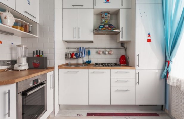 cucina moderna con cassetto