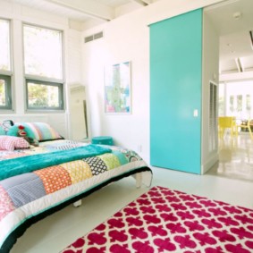 turquoise bedroom interior ideas