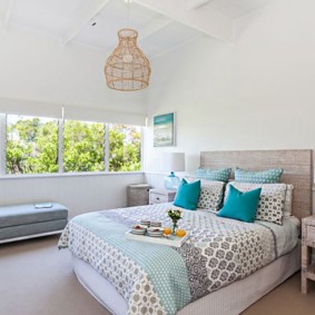 turquoise bedroom interior ideas