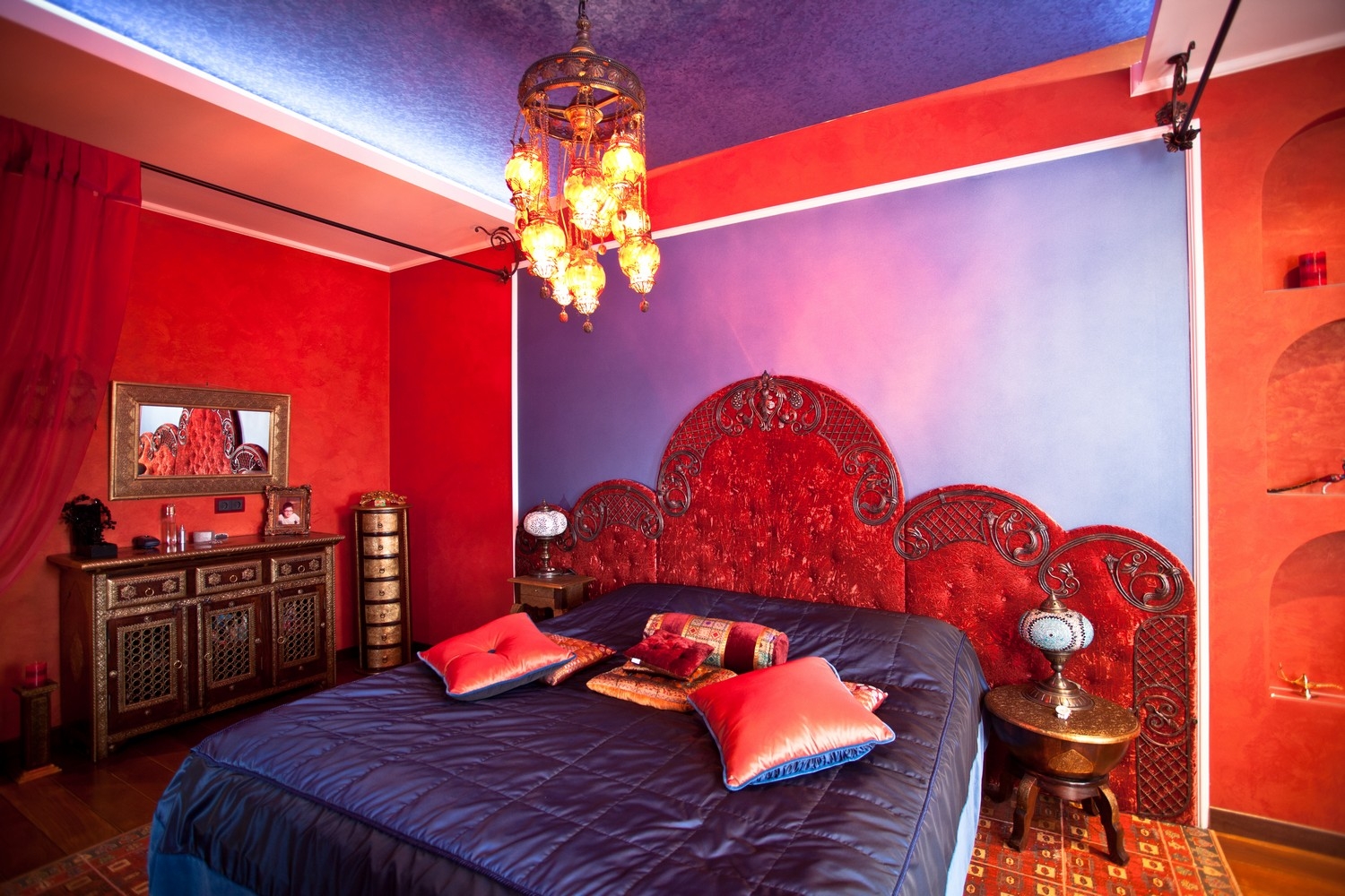 idées de photo de chambre rouge