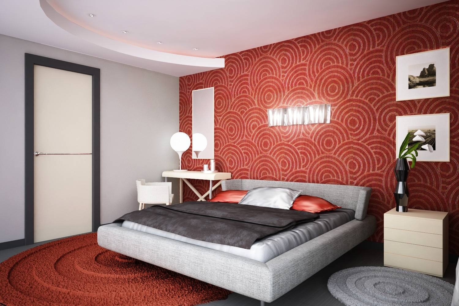 idées de décoration de chambre rouge