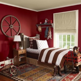 options de photo de chambre rouge