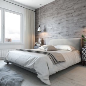 Intérieur de photo de chambre de style scandinave