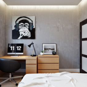 chambre 5 m² design photo