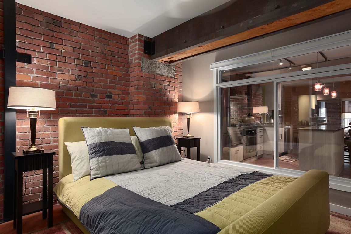 photo de conception de chambre loft