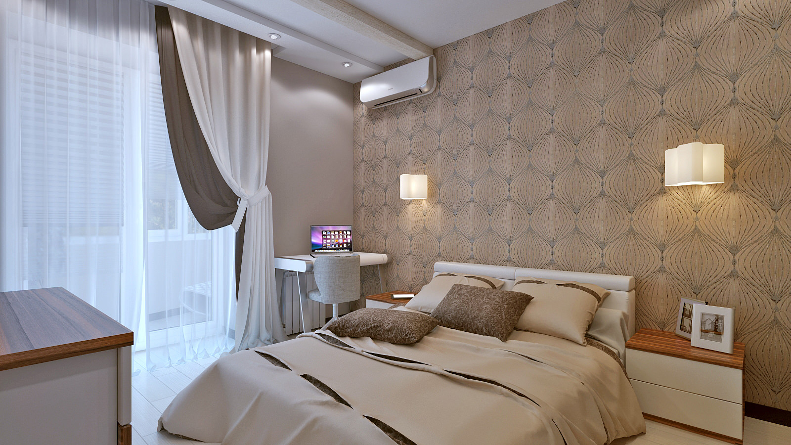 décor de chambre beige