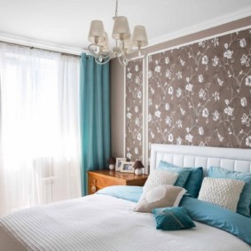 turquoise bedroom interior photo