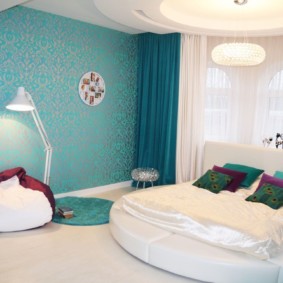 turquoise bedroom decoration