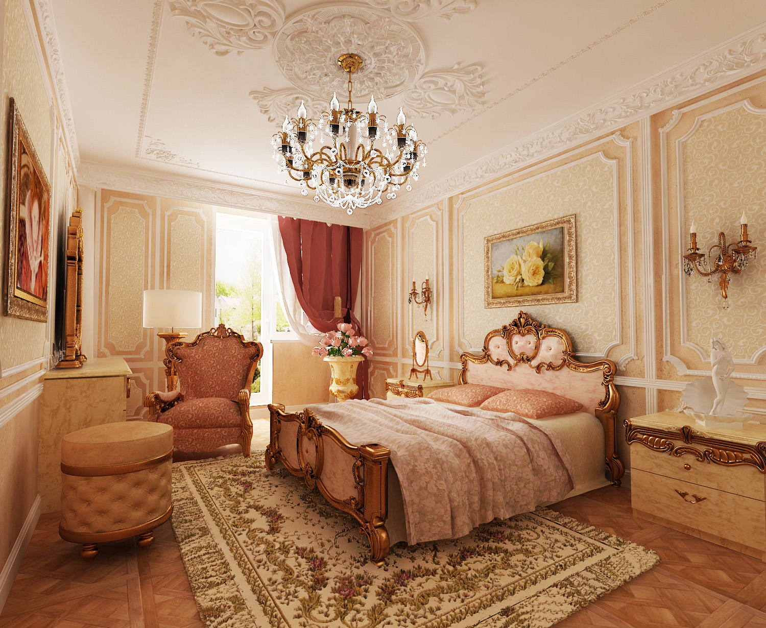 intérieur de chambre classique