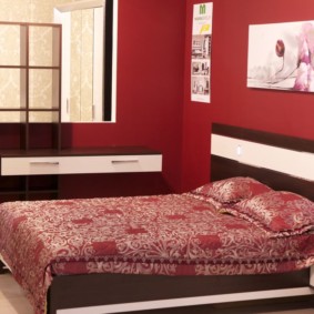 idées de chambre rouge idées