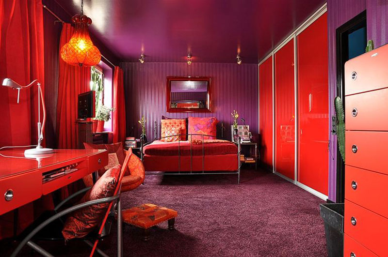 chambre rouge