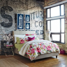 photo de conception de chambre loft