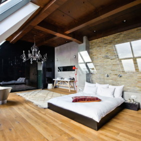 conception de photo de chambre loft