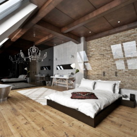 options de photo de chambre loft