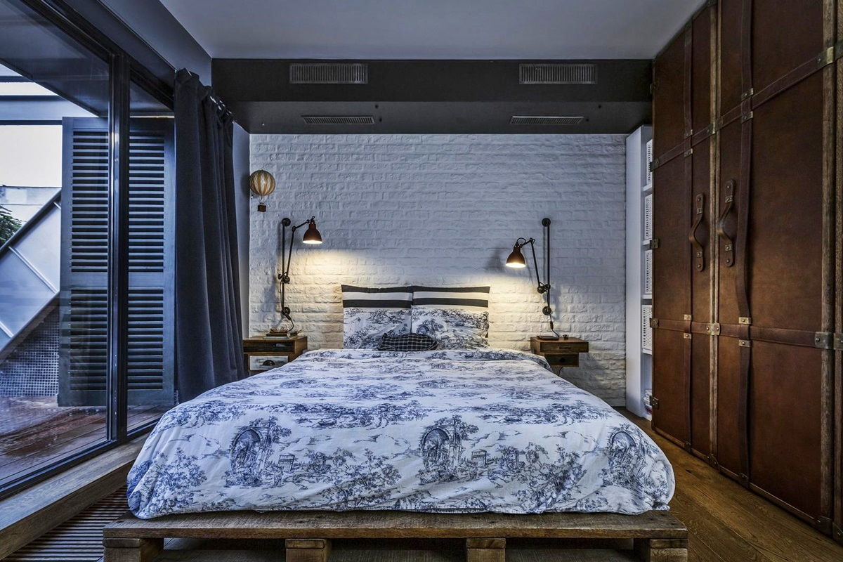 idées d'intérieur chambre à coucher loft