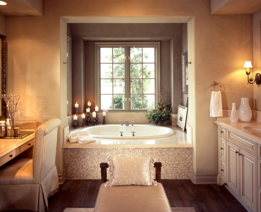 salle de bain avec meubles premium