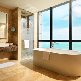 salle de bain avec meubles options premium photo