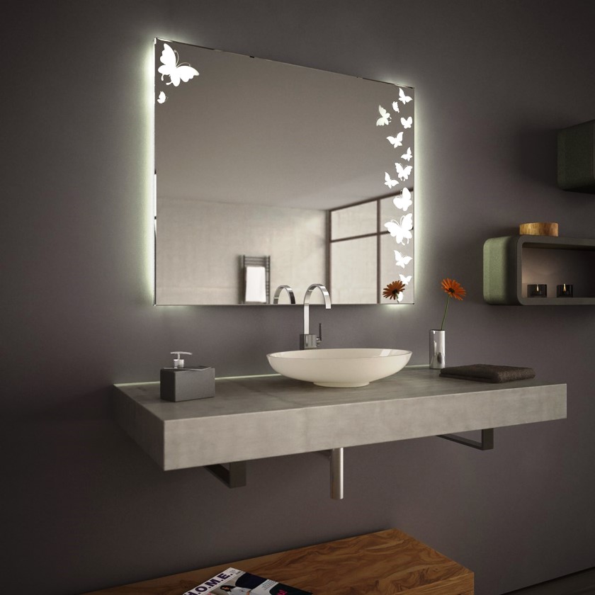 miroir avec motifs