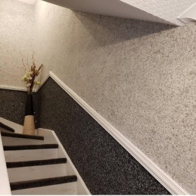 papier peint liquide dans les idées de décoration de couloir