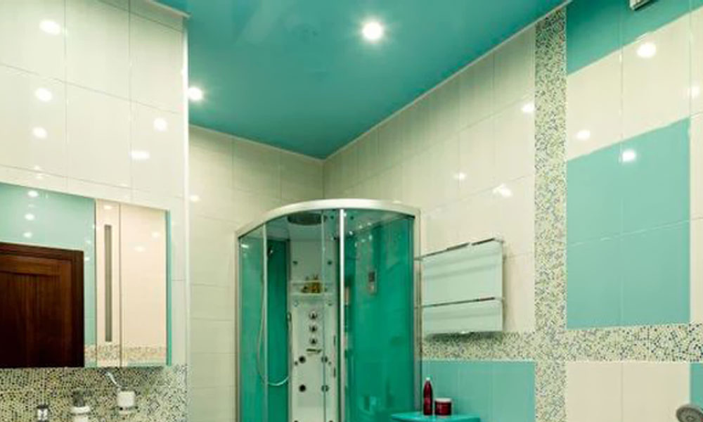 Salle de bain turquoise