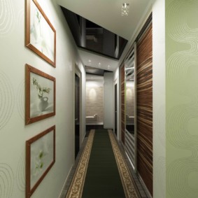 narrow corridor in apartment ideas