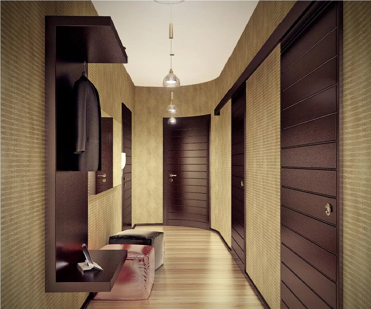 design for a narrow corridor in a panel house