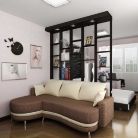 living room bedroom design 16 sq m photo design