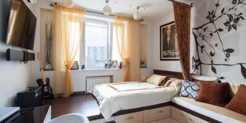 salon chambre design 16 m² design photo