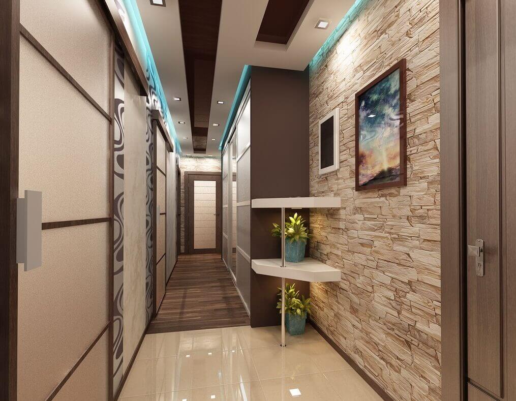 narrow corridor in a panel house