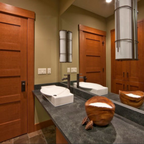 Bathroom in a city apartment