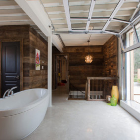 Bathroom in a country house