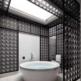 Oriental style bathroom design