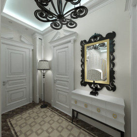 Art Deco style in the hallway interior