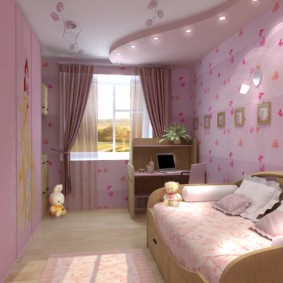 Intérieur d'une chambre d'enfant pour une fille