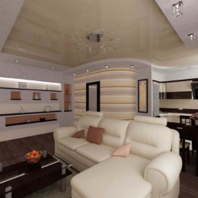 Plafond tendu beige