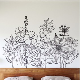 Décorer un simple mur à motifs dans la chambre