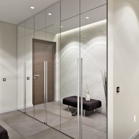 Sliding door mirrored doors