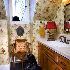 Salle de bain confortable de style provençal