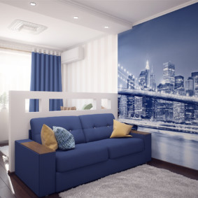 20 m² salon chambre photo design