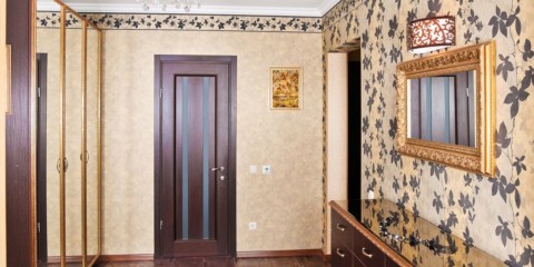 apartman fotoğraf fikirleri koridorda kombine duvar kağıdı